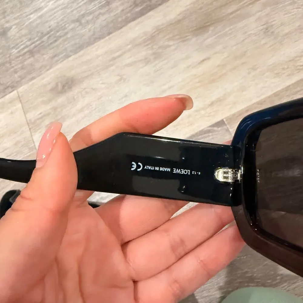 LOEWE EYEWEAR + Paula's Ibiza Signature Black Mask Acetate Sunglasses